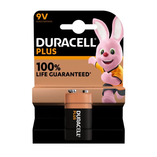 PILA DURACELL PLUSPOWER 6F22/9V BLÍSTER (1 UNIDAD)