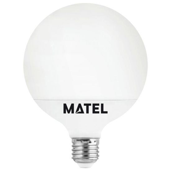 BOMBILLA LED GLOBO MATEL E27 G80 12W CÁLIDA