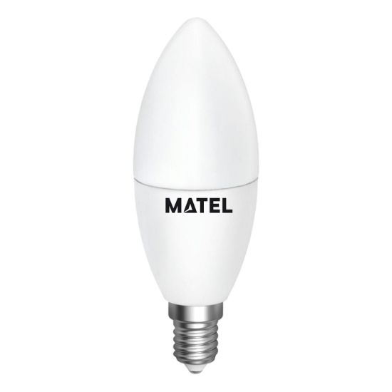 BOMBILLA LED VELA MATEL REGULABLE 7W E14 CÁLIDA