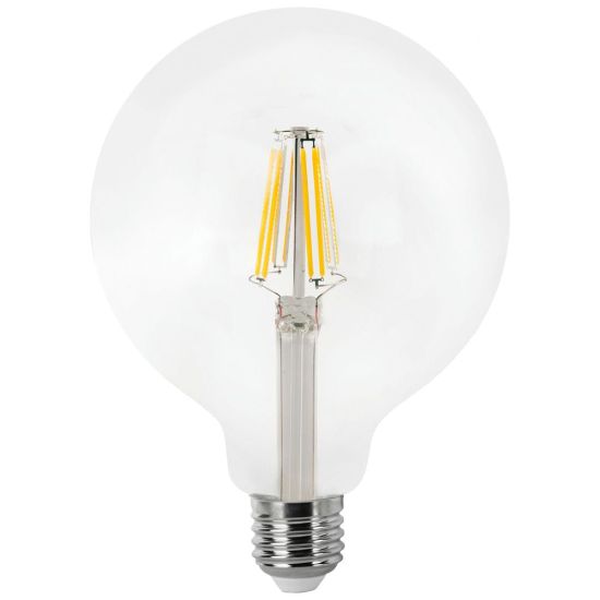 BOMBILLA LED GLOBO FILAMENTO MATEL E27 G125 4W FRÍA CLARA