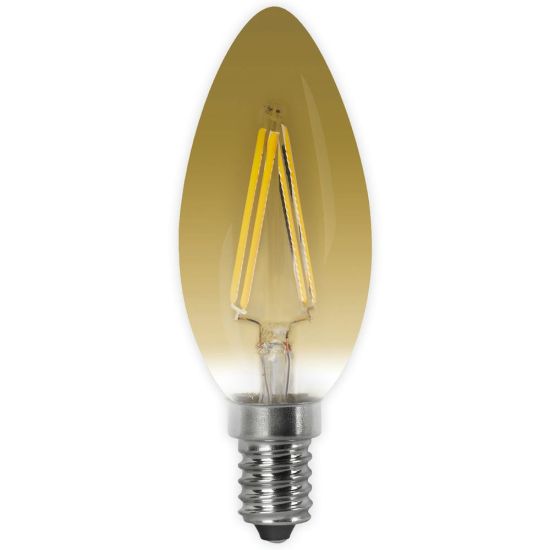 BOMBILLA LED VELA VINTAGE FILAMENTO MATEL E14 4W