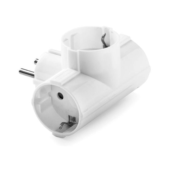 ADAPTADOR 3 TOMAS ONLEX BLANCO PP 4,8MM 16A