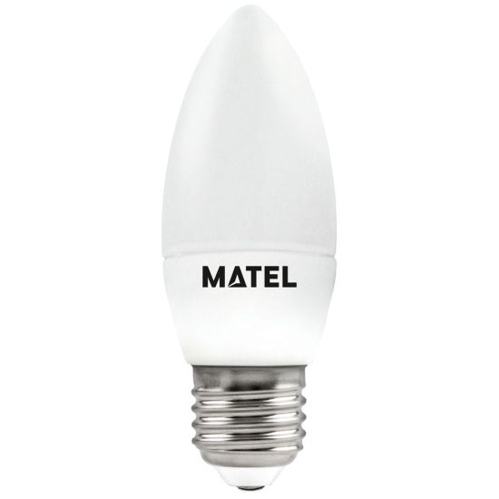 BOMBILLA LED VELA MATEL 5W E27 CÁLIDA (3 INTENSIDADES)