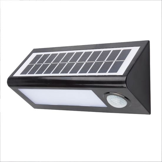 APLIQUE LED SOLAR KORPASS CON SENSOR 27CM 8W FRÍA