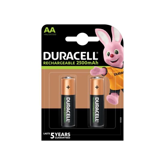 PILA DURACELL RECARGABLE HR06 2500 MAH BLÍSTER (2 UNIDADES)