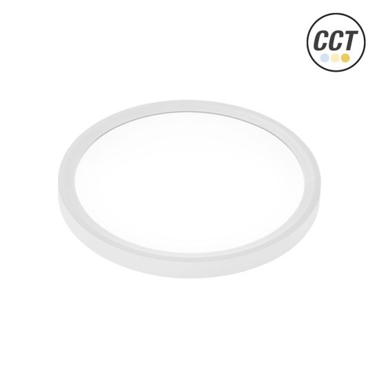 PANEL LED REDONDO SUPERFICIE BLANCO 230MM 18W 3CCT