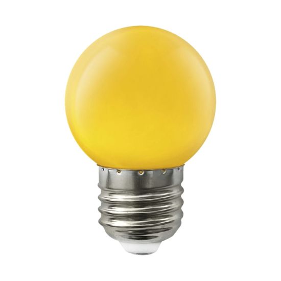 BOMBILLA LED ESFÉRICA MATEL E27 1,5W AMARILLA