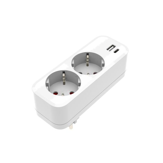 ADAPTADOR ONLEX PC 16A 2T USB+TYPE-C