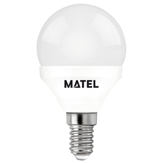 BOMBILLA LED ESFÉRICA MATEL E14 10W FRÍA