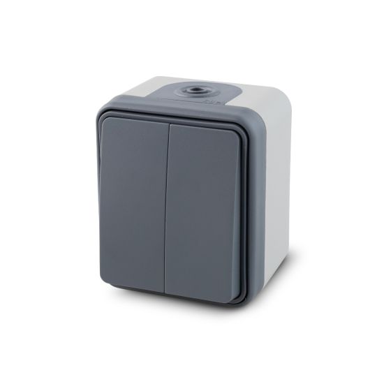 S-SUPERFICIE CONMUTADOR DOBLE LUXE IP54 ONLEX