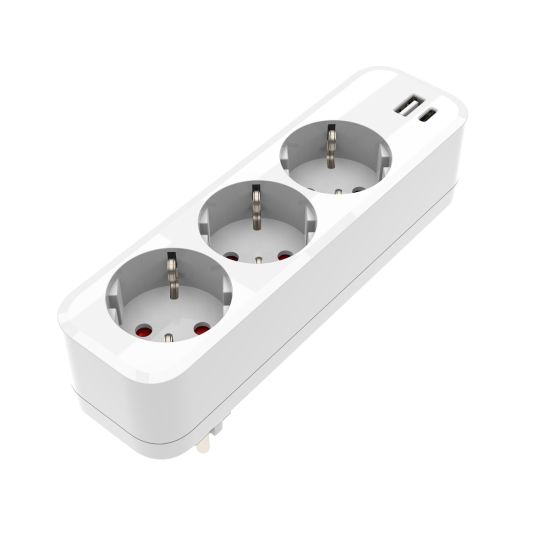 ADAPTADOR ONLEX PC 16A 3T USB+TYPE-C