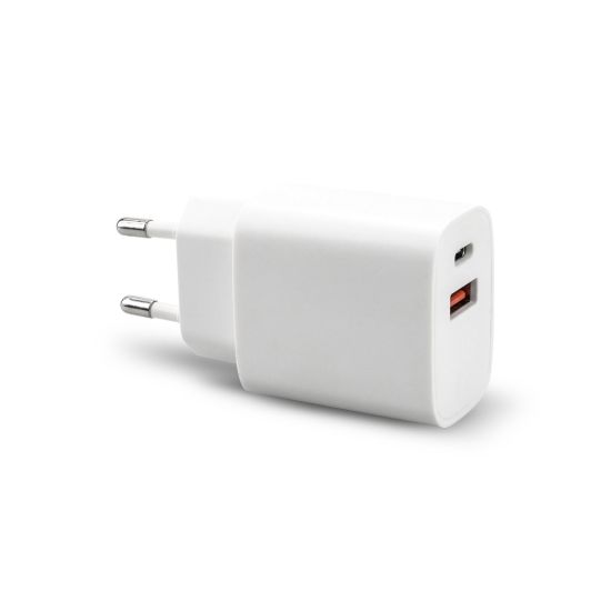 ADAPTADOR TIPO C + USB DOBLE 20W