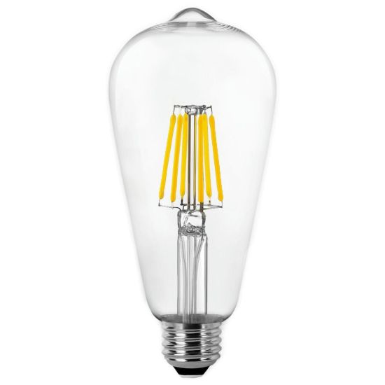 BOMBILLA LED PERA FILAMENTO MATEL E27 8W CÁLIDA