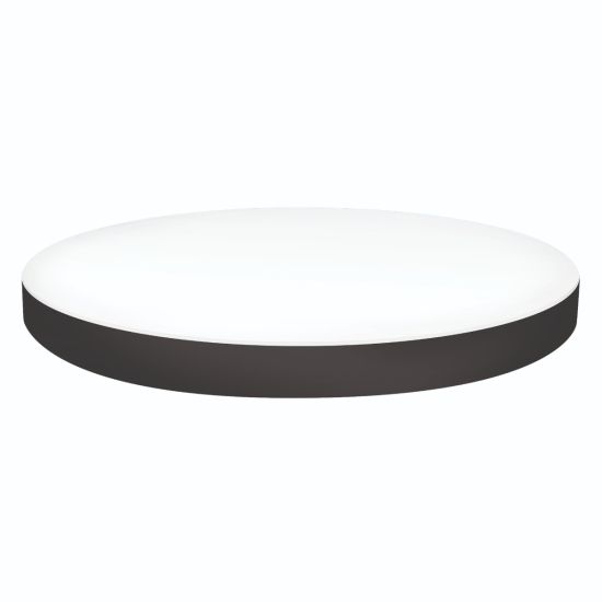 PLAFÓN LED REDONDO SUPERFICIE NEGRO 300MM 24W CCT