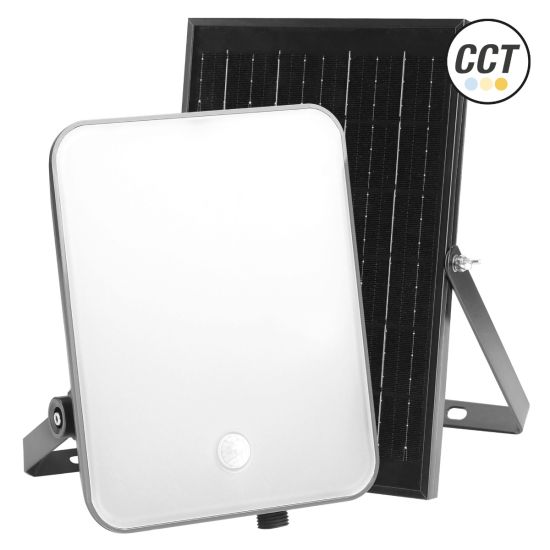 PROYECTOR LED SOLAR MATEL IP65 SENSOR PIR 100W 3CCT