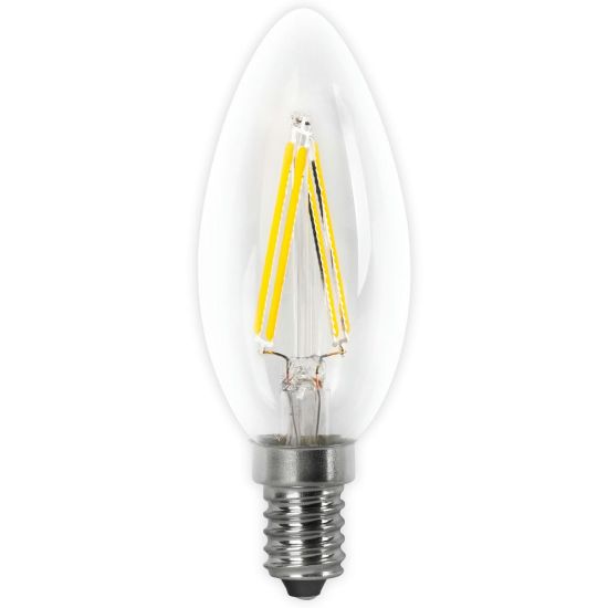 BOMBILLA LED VELA FILAMENTO MATEL C37 E14 6W CÁLIDA CLARA