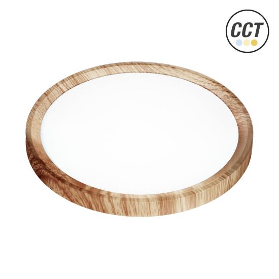 PANEL LED REDONDO SUPERFICIE NÓRDICO 300MM 24W 3CCT