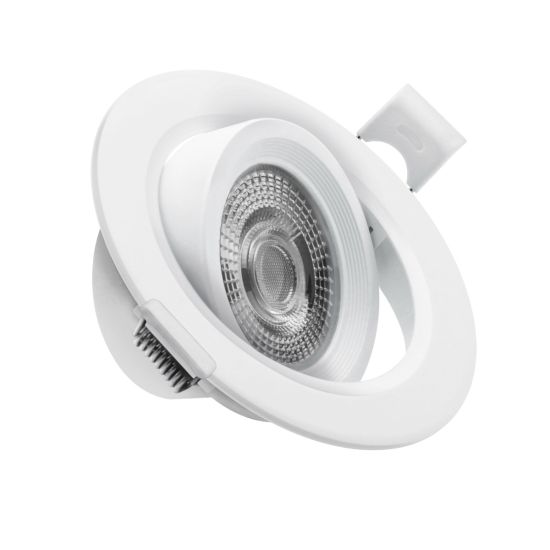 ARO LED BASCULANTE IP20 REDONDO PC BLANCO 7W CCT