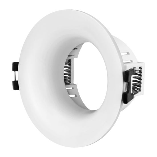 ARO FIJO GU10 REDONDO MATEL BLANCO ANTIREFLEJO