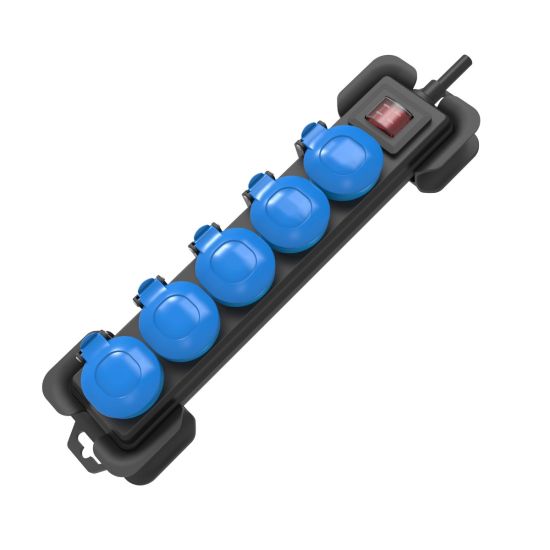 BASE ONLEX 5 TOMAS IP54 CON INTERRUPTOR Y CABLE 1,5MT