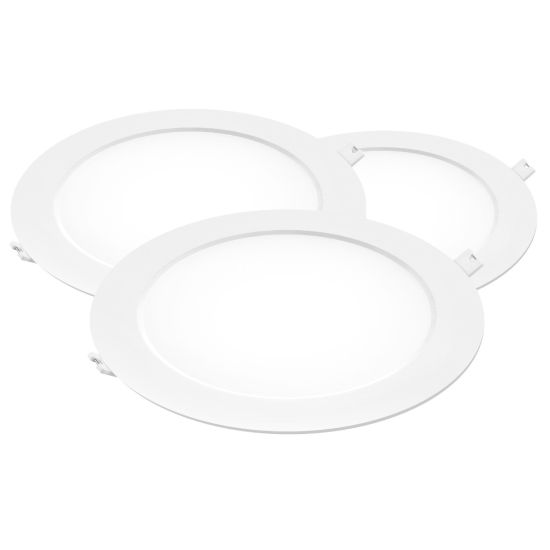 DOWNLIGHT LED PC REDONDO BLANCO MATEL 18W CCT PACK 3UDS