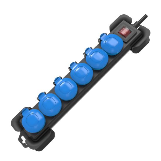 BASE ONLEX 6 TOMAS IP54 CON INTERRUPTOR Y CABLE 1,5MT