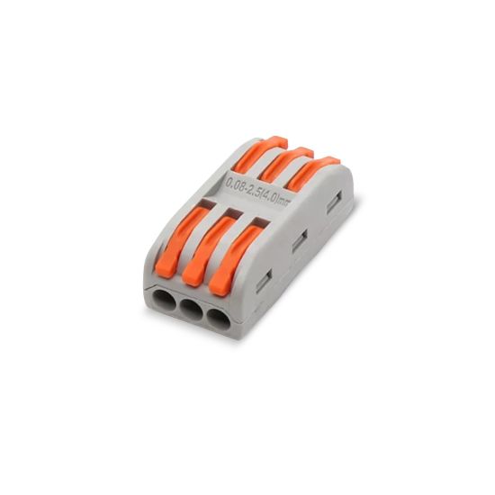 CONECTOR EMPALME RAPIDO 3 TOMAS 0,5-2,5MM