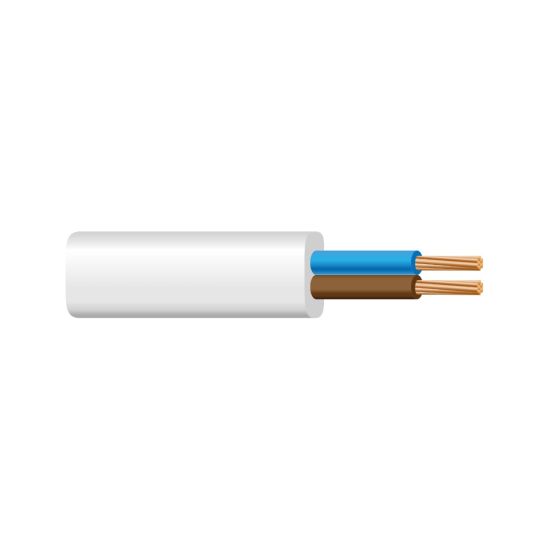 CABLE MANGUERA PLANA ONLEX 500V BLANCO 2x1,5MM (25M)