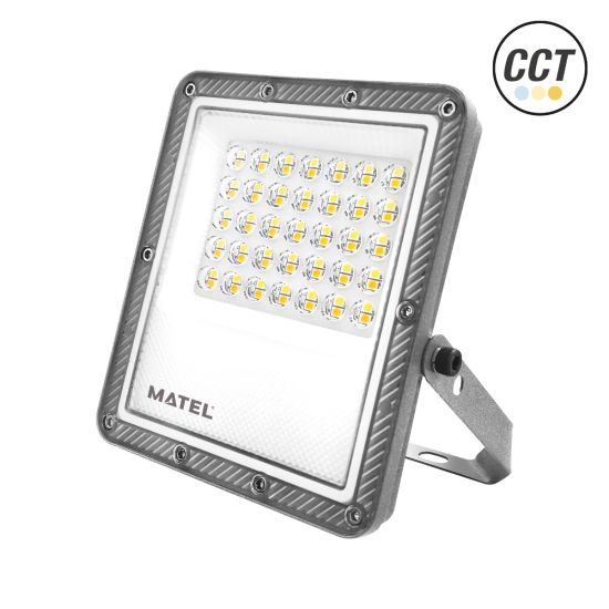 PROYECTOR LED PLANO GRIS 30W 3CCT