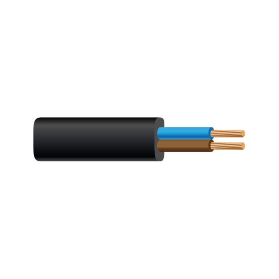 CABLE MANGUERA PLANA ONLEX 500V NEGRO 2x1MM (25M)