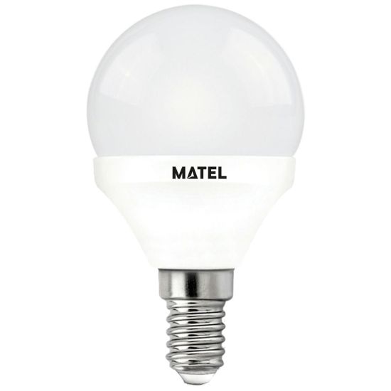 BOMBILLA LED ESFÉRICA MATEL E14 5W FRÍA (3 INTENSIDADES)