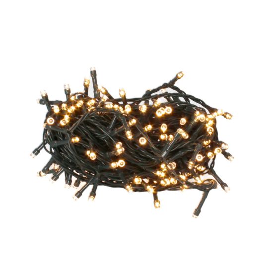 GUIRNALDA 8 FUNCIONES 50 LEDS 4,5M. 3XAA. IP44 CÁLIDA