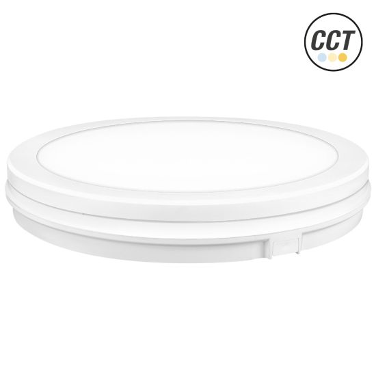 APLIQUE LED REDONDO BLANCO IP65 40W CCT