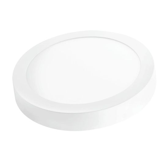 DOWNLIGHT LED MATEL REDONDO BLANCO SUPERFICIE 18W CHIP SAMSUNG LUZ FRÍA