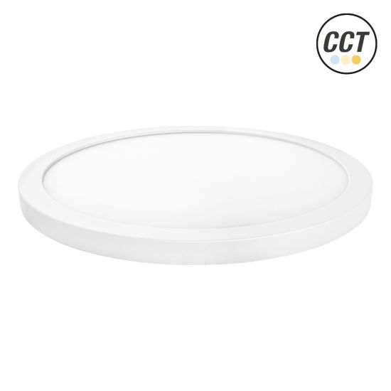PANEL LED REDONDO AJUSTABLE BLANCO 230MM 18W 3CCT