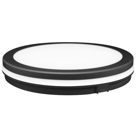 APLIQUE LED REDONDO NEGRO IP65 40W CCT