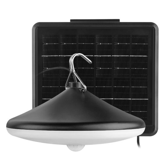 APLIQUE LED SOLAR MATEL IP54 CON GANCHO 8W NEGRO