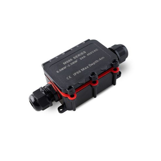 CAJA EMPALME EXTERIOR IP68 2 PRENSAESTOPAS