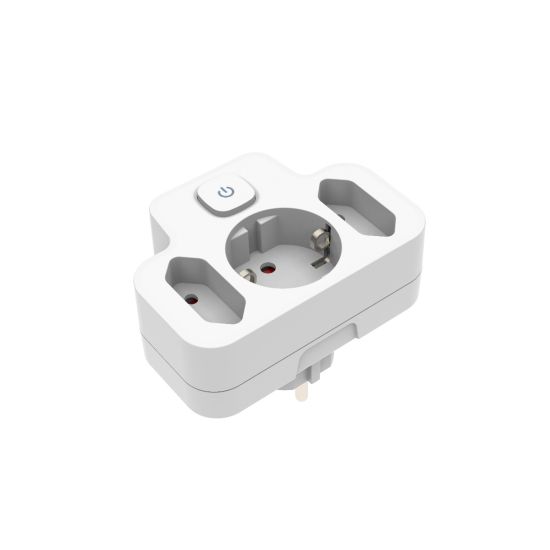 ADAPTADOR POLIPROPILENO COMBINADO 3 TOMAS 10/16A C/INTERRUPTOR ONLEX