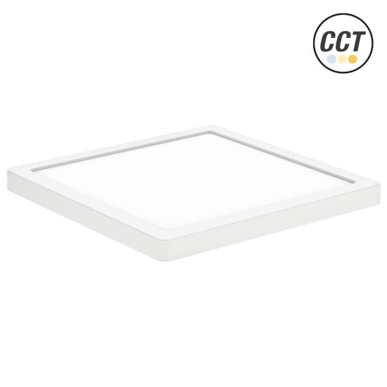 PANEL LED CUADRADO AJUSTABLE BLANCO 230MM 18W 3CCT