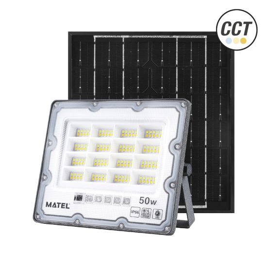 PROYECTOR LED MATEL SOLAR IP65 GRIS 50W CCT