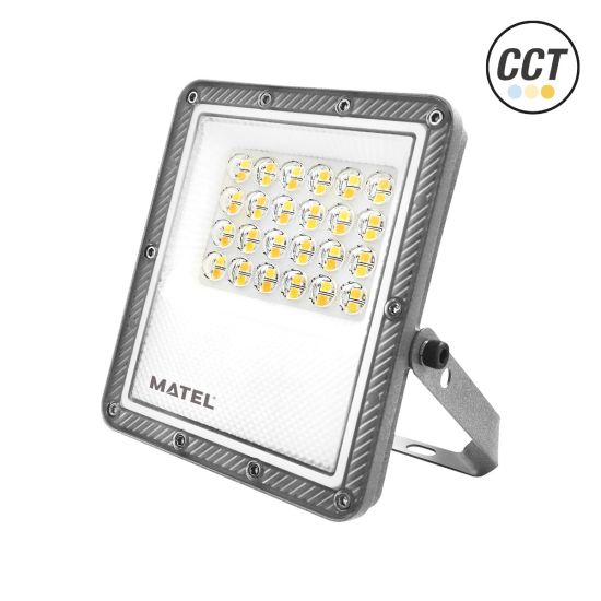 PROYECTOR LED PLANO GRIS 20W 3CCT