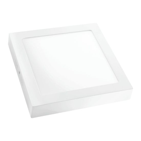 DOWNLIGHT LED MATEL CUADRADO BLANCO SUPERFICIE 18W CHIP SAMSUNG LUZ FRÍA