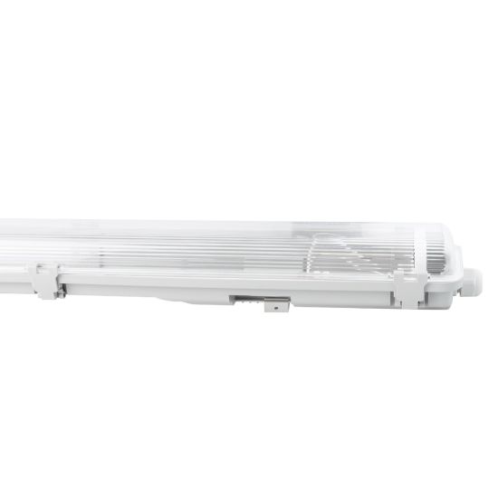 PANTALLA IP65 PARA 2 TUBOS LED 120CM ABS+PS