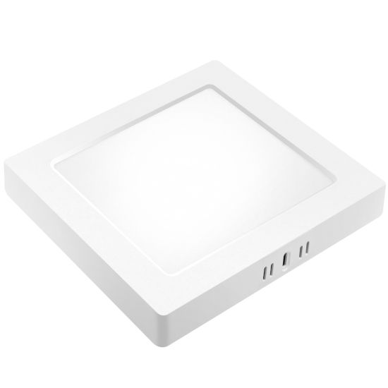 DOWNLIGHT LED PC SUPERFICIE CUADRADO BLANCO 24W CCT