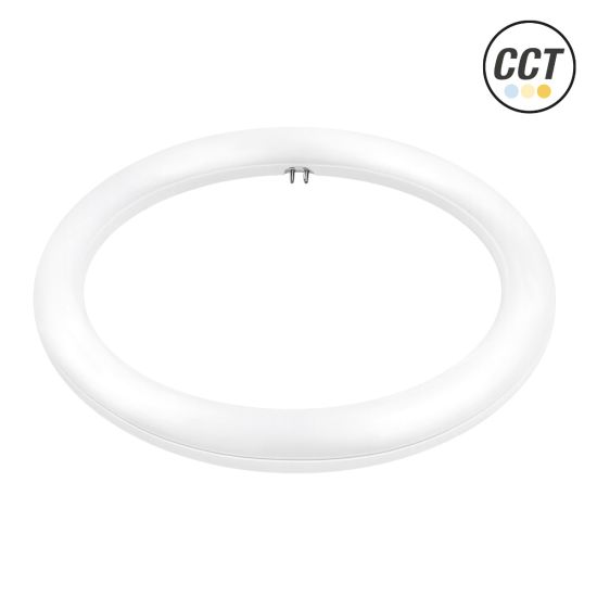 FLUORESCENTE LED CIRCULAR T9 MATEL 40CM 24W 3CCT