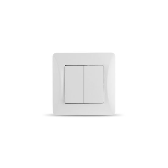 S-EMPOTRAR UNIVERSAL DOBLE INTERRUPTOR/CONMUTADOR ONLEX BLANCO 10A 250V