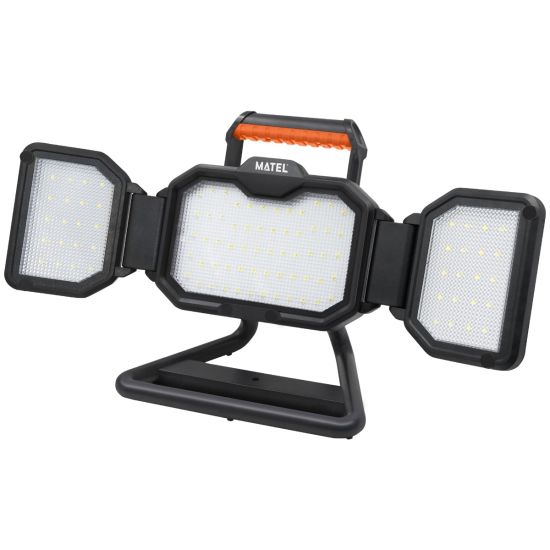 PROYECTOR LED MATEL 3 FOCOS IP54 RECARGABLE 30W FRÍA