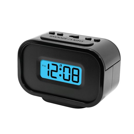 RELOJ DIGITAL CON ALARMA NEGRO