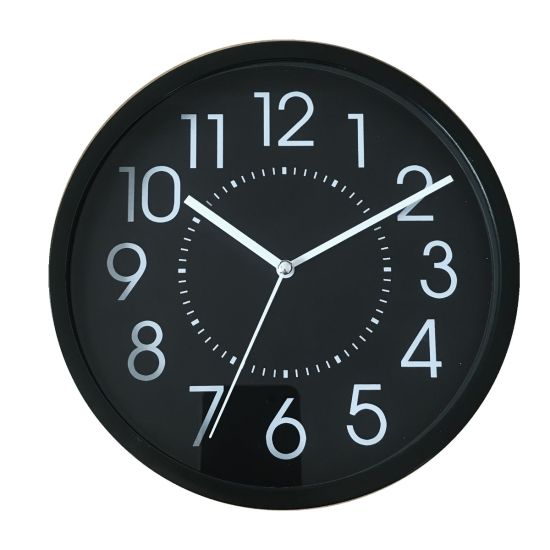 RELOJ DE PARED NEGRO REDONDO 20CM KÜKEN